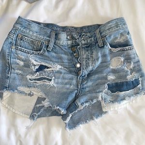 Vintage High-Rise Festival American Eagle shorts